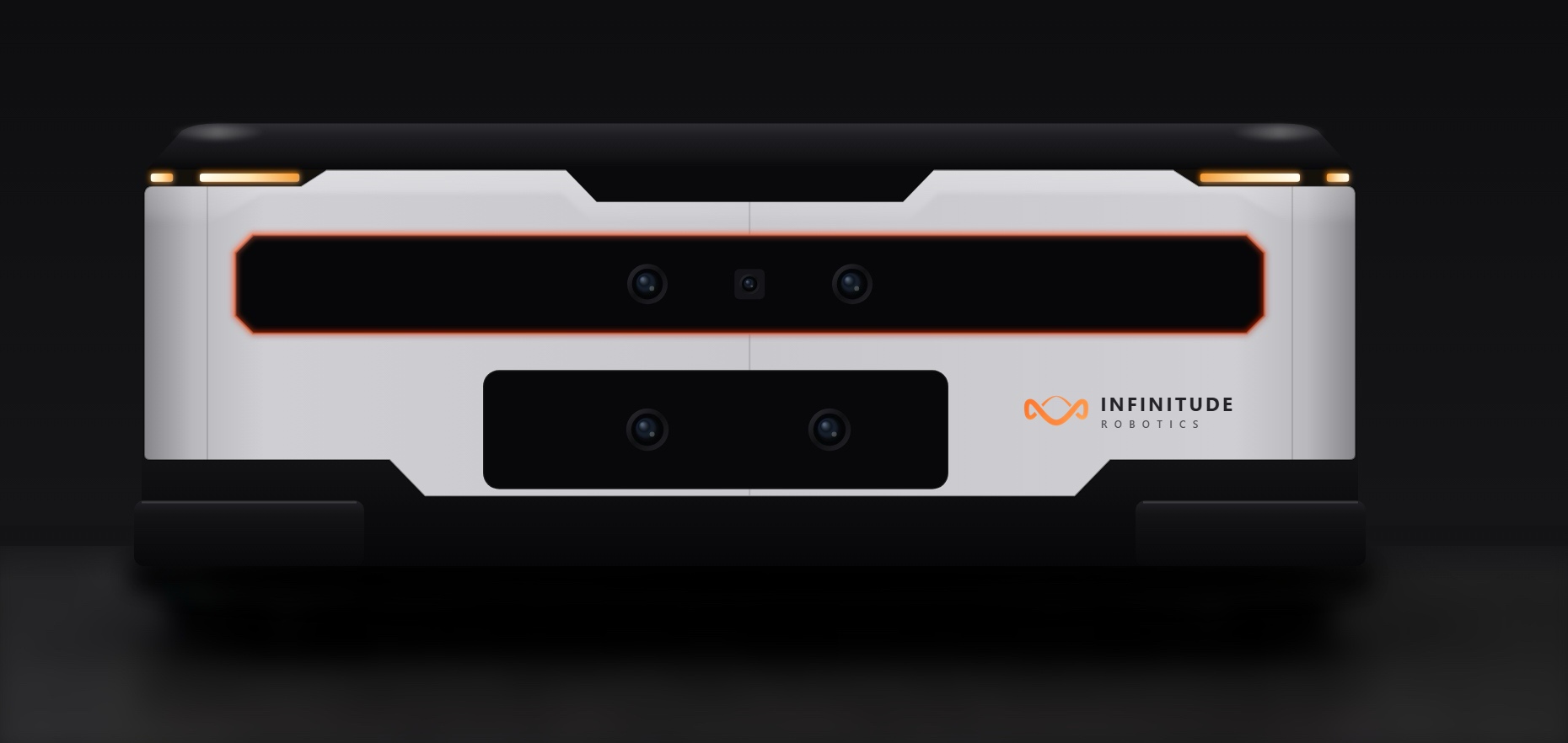 Rear view of NEXUS M2 autonomous mobile robot